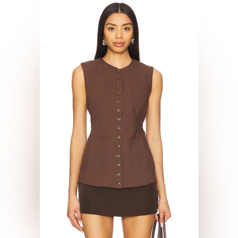 NWT Heartloom Josette Vest in Coco